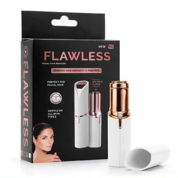 Depilador e Aparador de Pelos Faciais Portátil Formato Batom Indolor Flawless Kell GlowUp™