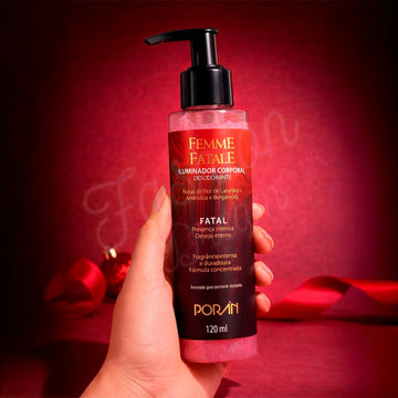 Iluminador Corporal Femme Fatale Fatal Porán Kell GlowUp™ 120ml